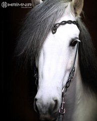 Hrimnir Headstall with black stones