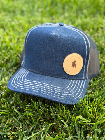 Flying C Ranch Denim trucker hat
