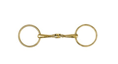 Double Broken Brass bit with Brass rings - 10.5cm
