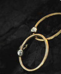 Double Broken Brass bit with Brass rings - 10.5cm