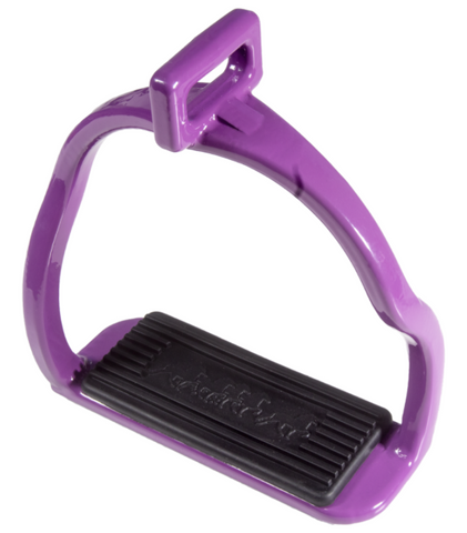 Aluminum Icelandic Safety Stirrups - PURPLE