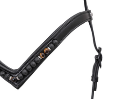 Top Reiter ORKA Bridle with matching dropped noseband