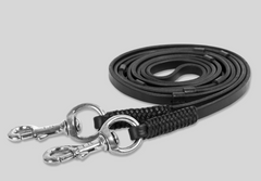 Thin Leather Reins with Stops