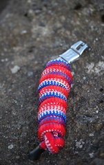 Red, White and Blue Halter and a rope