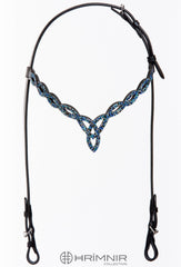 Hrimnir Headstall with blue stones