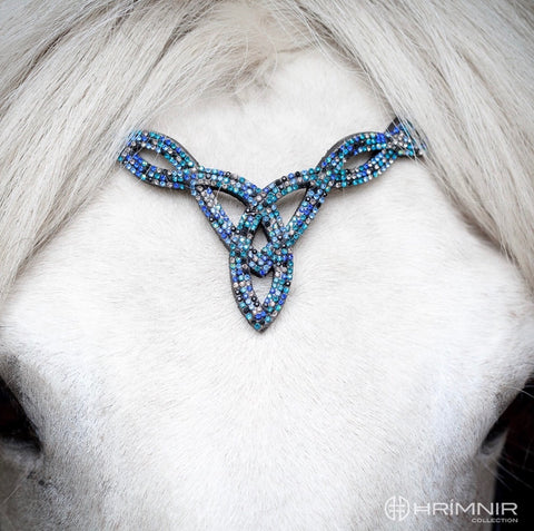Hrimnir Headstall with blue stones