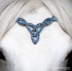 Hrimnir Headstall with blue stones