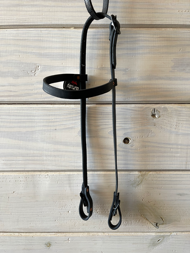 Soft Leather Headstall with a browband