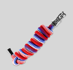 Red, White and Blue Halter and a rope