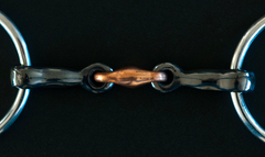 Double Broken Sweet Iron with a copper link -10.5cm