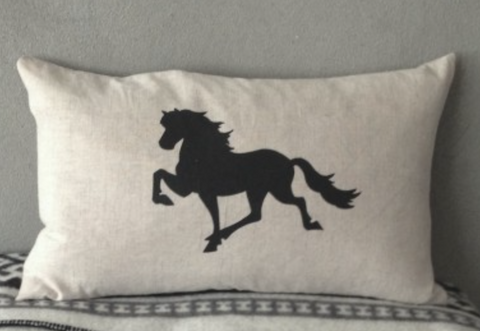 Icelandic Horse pillow cover