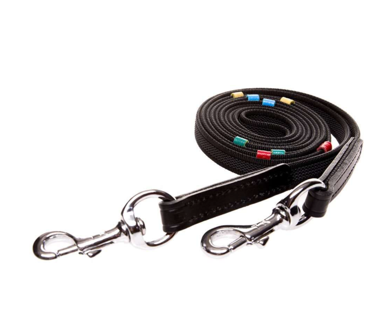 Training Reins with colored stops