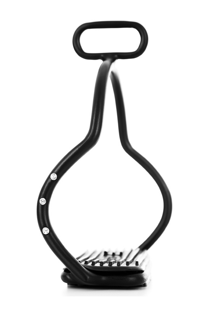 Black Stirrups with stones