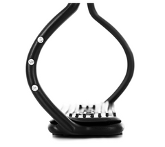 Black Stirrups with stones