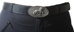Black Belt with an Icelandic Horse buckle