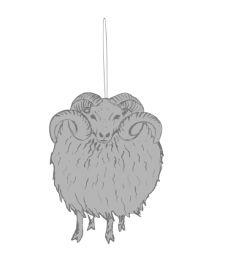 Icelandic Ram Ornament