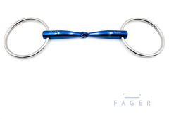 Fagers Titanium Single jointed Bar Relief Loose Rings bit -LILLY