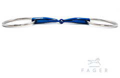 Fagers Titanium Single jointed Bar Relief Loose Rings bit -LILLY