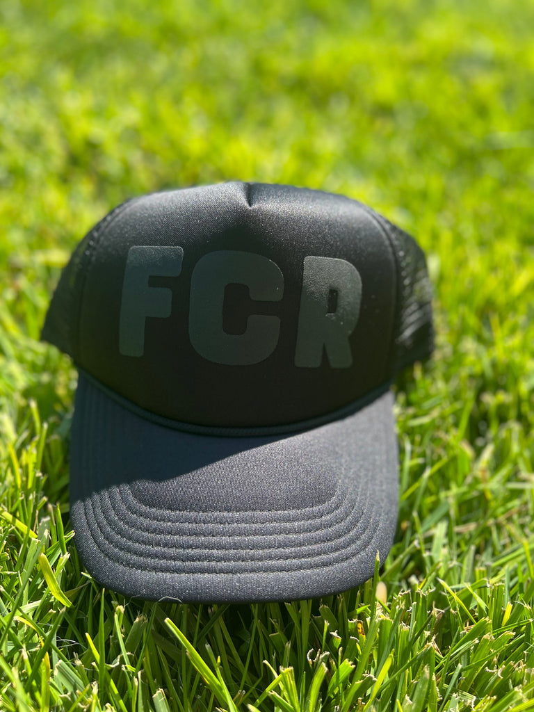 Black Flying C Ranch trucker hat